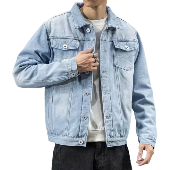 Ethan Giacca Denim Uomo – Jeans Premium, Ikoniczny Styl i Nowoczesny Streetwearowy Look