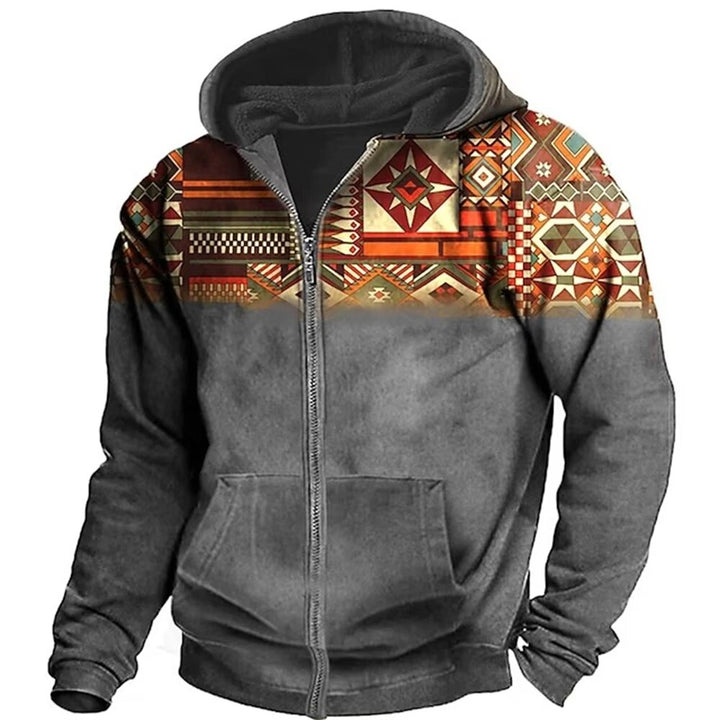 Marco Men's Winter Jacket with Hood and Zip – Unique Design & Casual Comfort
