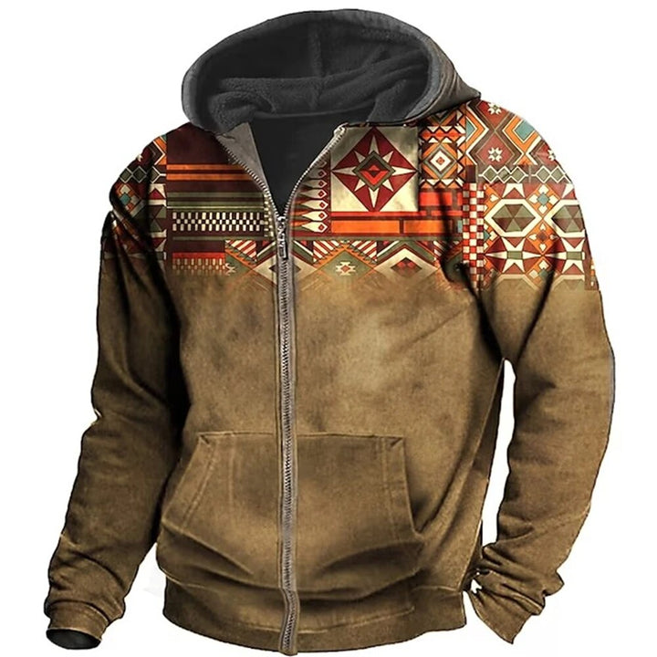 Marco Men's Winter Jacket with Hood and Zip – Unique Design & Casual Comfort