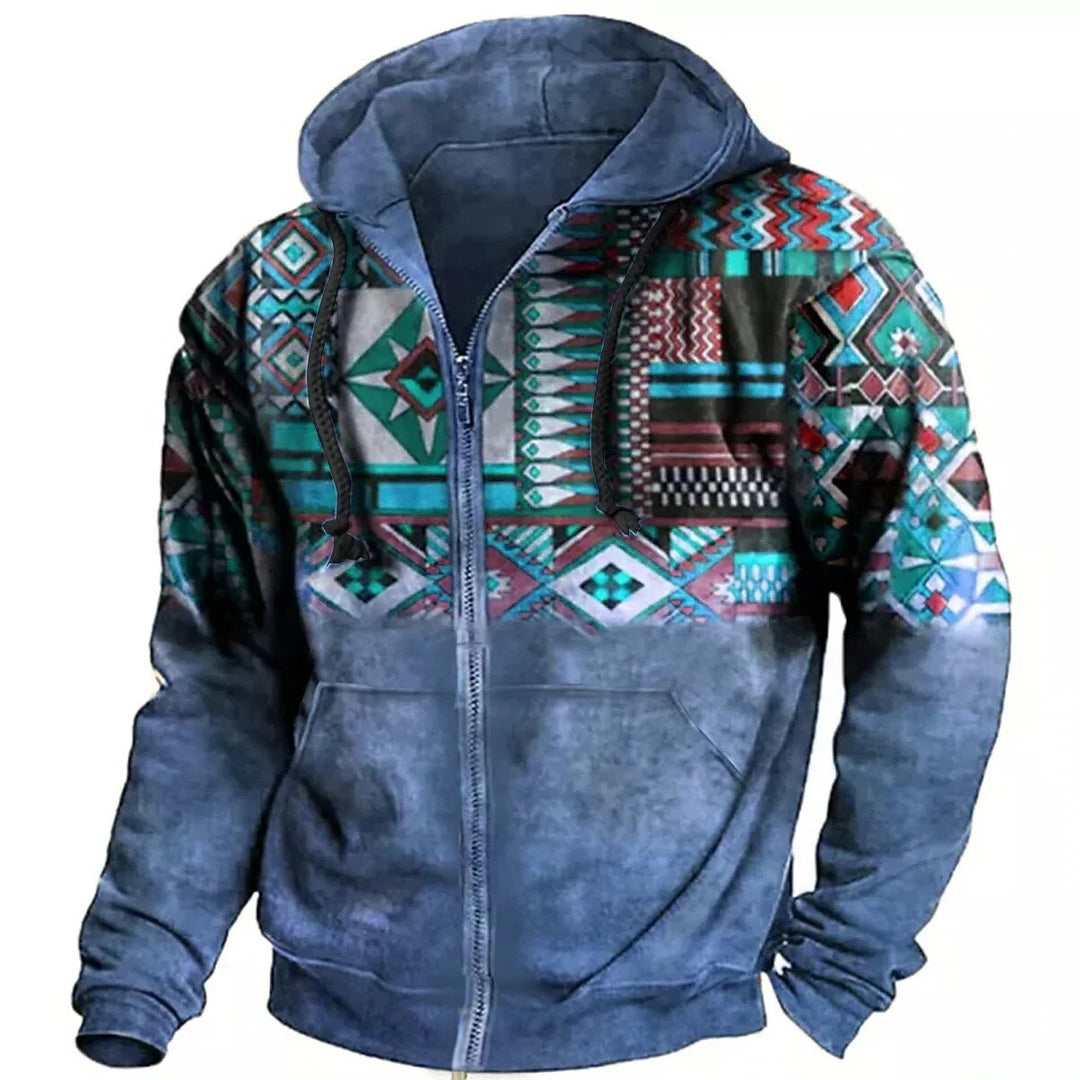Marco Men's Winter Jacket with Hood and Zip – Unique Design & Casual Comfort