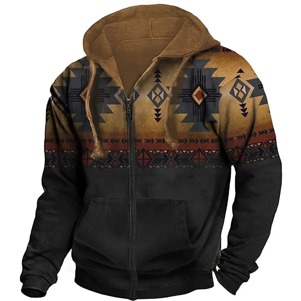 Marco Men's Winter Jacket with Hood and Zip – Unique Design & Casual Comfort