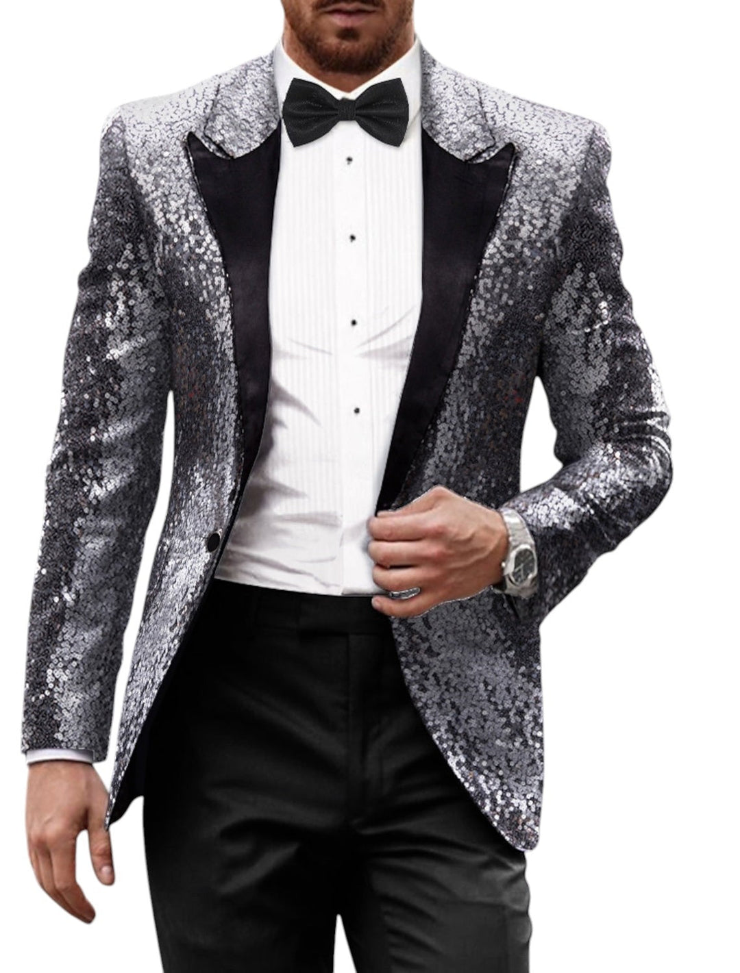 Blazer Retro med Glitter for Menn | Langermet