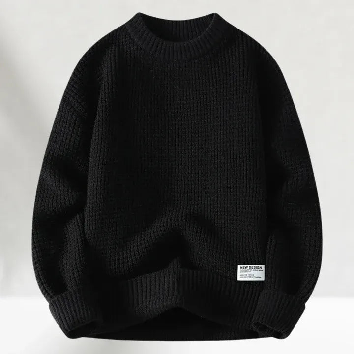 Zayce Maglione Hombre Oversize – Suéter de Punto Suave y Cálido con Ajuste Holgado