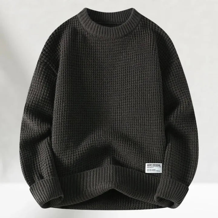 Zayce Maglione Hombre Oversize – Suéter de Punto Suave y Cálido con Ajuste Holgado
