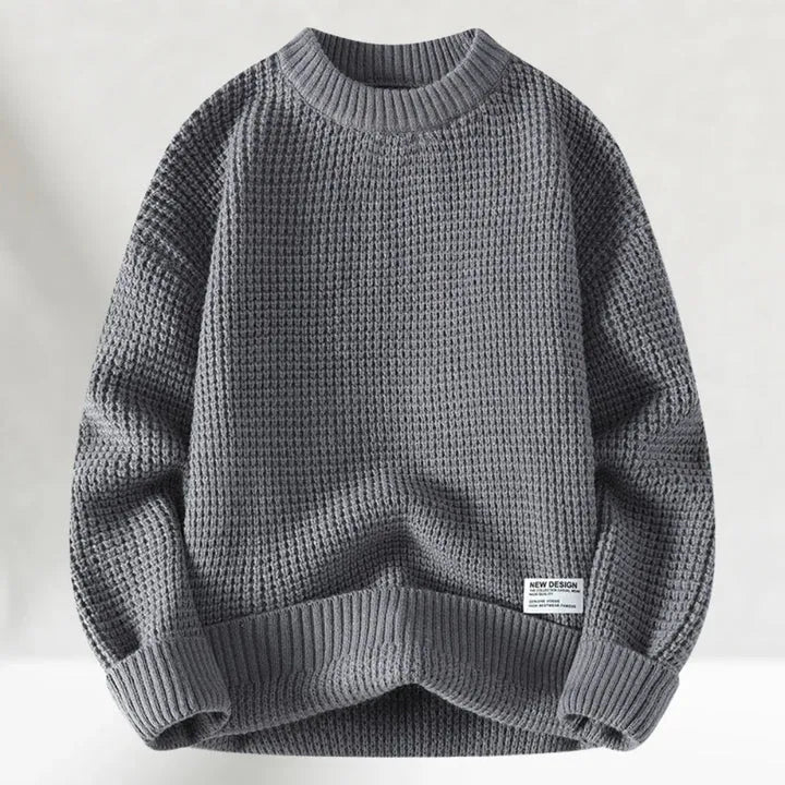 Zayce Maglione Hombre Oversize – Suéter de Punto Suave y Cálido con Ajuste Holgado