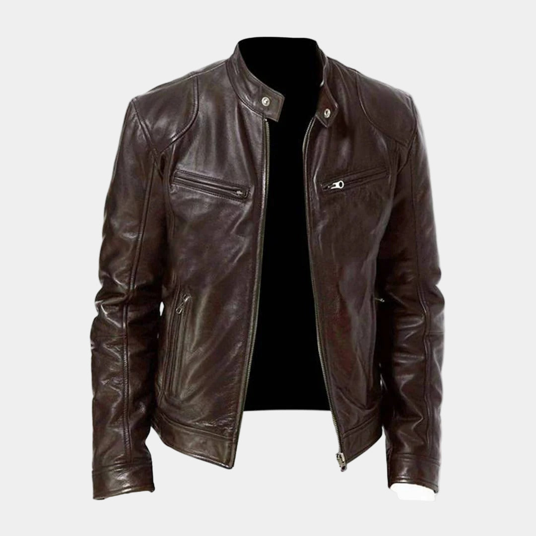 Jamme Chaqueta de Piel para Hombre – Diseño Resistente, Ajuste Cómodo y Estilo Versátil