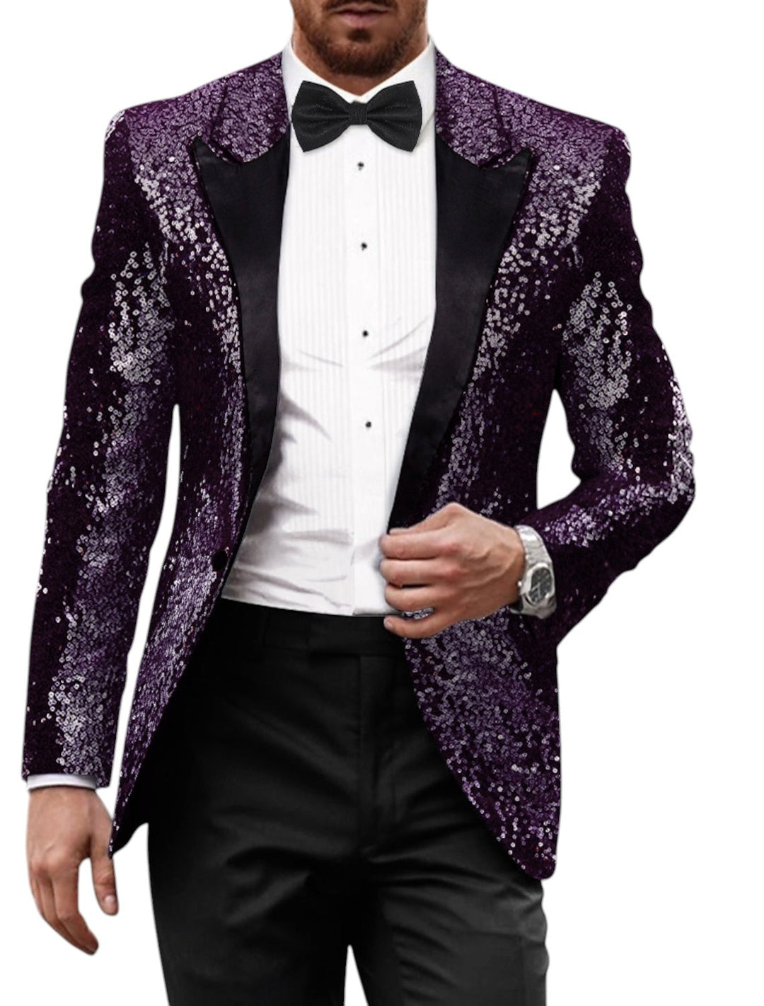 Blazer Retro med Glitter for Menn | Langermet