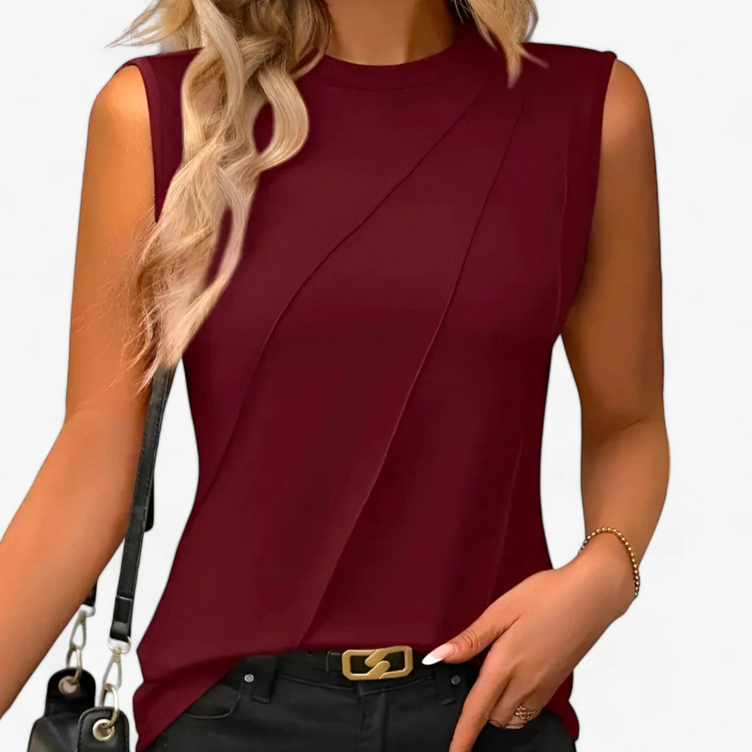 Top veraniego elegante y delgado para mujer | sin mangas
