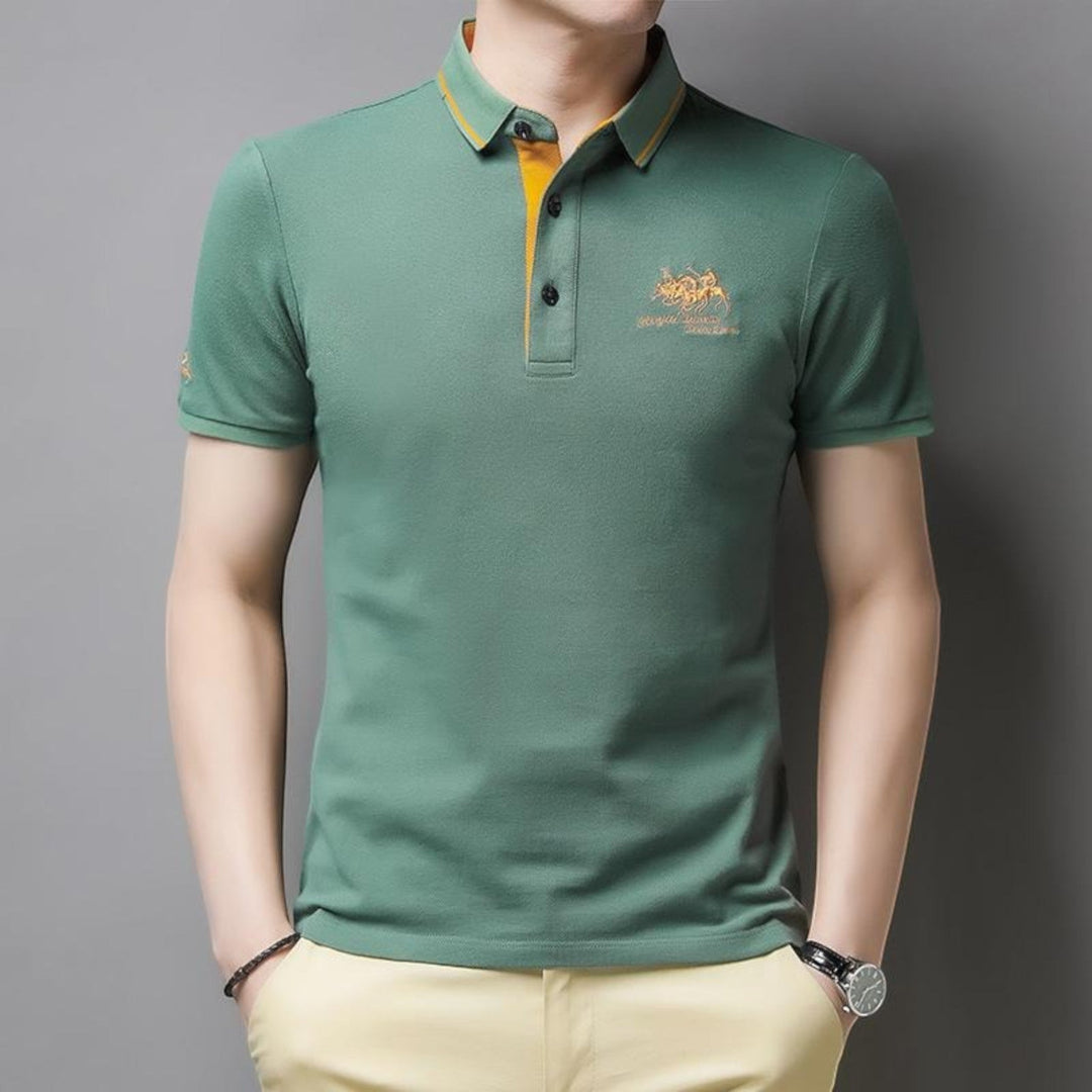 André | Męskie Polo Casual | Krótkie Rękawy