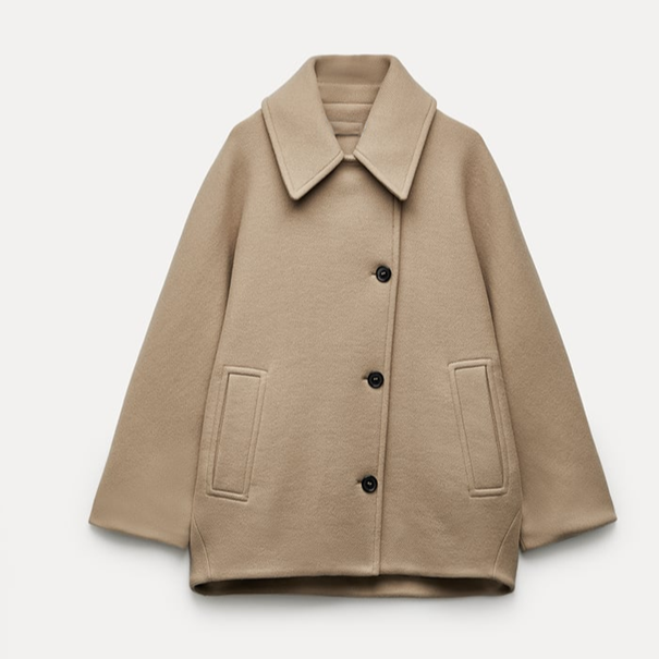 Olivia kåpe oversize dame i ull – varm, elegant og avslappet stil