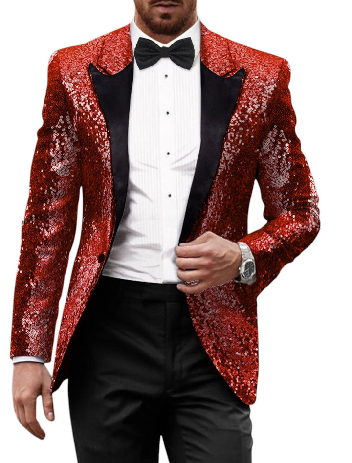 Blazer Retro med Glitter for Menn | Langermet