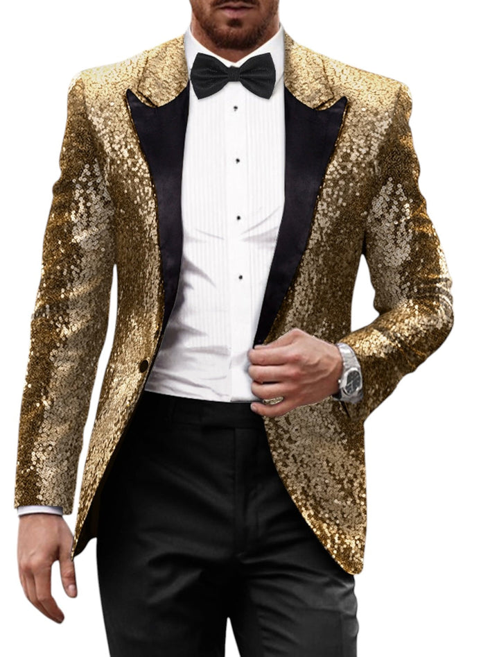 Blazer Retro med Glitter for Menn | Langermet